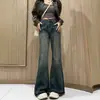 Calça Jeans Sab Feminina 2025 Nova Corte em Pera plus size gordinha Cintura Alta Solta Emagrecimento Perna Larga Estreita