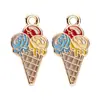 Colgantes de Frutas Oceánicas Estilo Coreano, Colgantes de Gota de Fresa y Aceite de Coco, Accesorios para Collares y Pulseras DIY