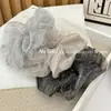2026 nuevo scrunchie de gasa de nube con pedrería de estrella para mujer, liga para el cabello a rayas de alta gama, elegante accesorio para el cabello