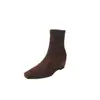 Botas elásticas de altura interior para mujer, botas finas de otoño e invierno, nuevas, punta cuadrada, tacón medio, calcetín para la pierna, estilo coreano, botas cortas elásticas para mujer