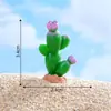 Paisagem em miniatura, cacto e suculenta artificiais criativos, decoração DIY temática de deserto, acessórios de saco surpresa, enfeites em miniatura