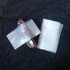 Saco plástico de PE espesso de alta pressão com boca chata, dois transparentes, saco para embalagem de papel toalha, atacado no local