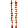 Colgante de Calabaza de Madera de Durazno con Monedas de los Cinco Emperadores, Nueve Cinco Supremos, Cortina para Puerta de Entrada, Cadena de Calabaza con Monedas de Cobre, Decoración Colgante Auspiciosa