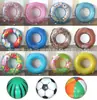 Venta al por mayor de fábrica de diversos tipos de flotadores para piscina, Flotadores de girasol de colores, Anillos inflables de PVC hechos a medida para exportación