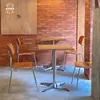 Cafetería Tienda de Té con Leche Restaurante Mesas y Sillas Ocio Horneado Tienda de Snacks de Moda Cafetería Arte en Hierro Tablas y Sillas de Tablero Marino