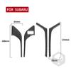 Adecuado para Subaru Forester 13-18, pegatinas decorativas para manija de puerta interior de fibra de carbono, accesorios de modificación interior del automóvil