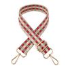 Nueva correa de hombro a cuadros de color contrastante de 3.8 cm de ancho, accesorios para bolso, correa de hombro ajustable, bandolera, comercio exterior, correa larga