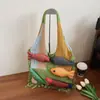 Bolso Tejido de Gran Capacidad Transfronterizo para Mujer Verano 2025 Nuevo Bolso de Hombro Versátil Bolsa Tote de Dibujos Animados para Viajes