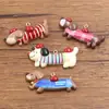 4 Tipos de Acessórios para Joias de Resina DIY de Desenho Animado, Pingentes de Cachorro Fofos e Divertidos, Acessórios de Bolsa com Charme de Animal