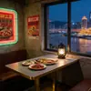 Tienda de Fideos, Tienda de Fideos de Arroz, Juego de Mesas y Sillas para Restaurante, Mesas y Sillas para Restaurante Japonés, Tienda de Snacks de Comida Rápida, Casa de Té, Mesa de Comedor de Pizarra