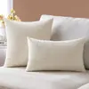 Funda de almohada de felpa a rayas de pana estilo nórdico, hecha a medida, adecuada para plataformas de comercio electrónico transfronterizo, estilo moderno y minimalista, cojín de pana para sofá
