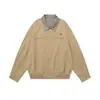 Chaqueta ALIVE de retazos a cuadros estilo retro americano, estilo workwear, unisex, top casual holgado, W03