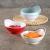 Tazón de condimentos de melamina vajilla tipo porcelana tazón pequeño para hot pot barbacoa autoservicio tazón para mojar tazón para salsas tazón de una oreja comercial
