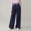 Pantalones Vaqueros Sueltos de Pierna Ancha Largos Casuales Estilo Nuevo 2024 para Mujer de Shenzhen Nanyou Cintura Alta Alargadores de Pierna Versátiles