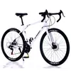 Bicicleta de Carretera para Adultos, Hombres y Mujeres, Velocidad Variable, Ultraligera, Acero de Alto Carbono, Manillar Recto, Manillar Curvo, Cableado Interno, Carreras de Carretera
