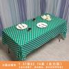 Toalha de Mesa Xadrez Preto e Branco para Festa de Corrida F1 Plástico Espesso Descartável Toalha de Mesa Xadrez Vermelho Toalha de Mesa de Bolinhas Mesa de Jantar