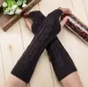 Venta Directa de Fábrica guantes con estampado de cáñamo sin dedos Corea del Sur hombres y mujeres guantes de lana tejidos de invierno AliExpress venta caliente