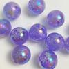 Cuentas redondas Mabei luminosas de 16 mm, color arcoíris, color sol, material para pulsera DIY, color polvo de cebolla, agujero recto, accesorios de joyería