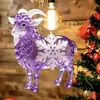 Enfeite 2027 Zodíaco Ano Novo Ovelha Pingente Plano de Acrílico Enfeite de Ovelhinha de Natal Ano Novo Decoração de Árvore de Natal