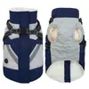 Abrigo de algodón para perro más vendido de Amazon transfronterizo, chaqueta de algodón para perro con forro polar, abrigo de algodón engrosado para otoño e invierno, abrigo de algodón impermeable para Golden Retrievers y Bulldogs Franceses