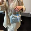 Bolso de Concha de Verano Elegante y de Moda para Mujer 2025 Nuevo Color Sólido Versión Coreana Bolso de Hombro Único Bolso Cruzado Versátil