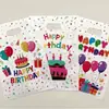 Bolsas de Regalo con Película Perlada para Fiesta de Cumpleaños, Bolsas de Regalo Feliz Cumpleaños, 3 Diseños Mixtos Bolsas de Regalo para Decoración de Fiesta