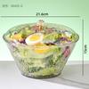 Tigela de Salada Transparente de Novo Estilo com Tampa, Tigela de Frutas Estilo Luxo Leve, Tigela Seca Transparente de Aparência Sofisticada com Tampa, Múltiplas Capacidades, Plástico Dourado
