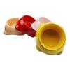 Comedero Individual para Mascotas de Melamina con Cuello Inclinado para Protección Cervical para Perros Pequeños, Medianos y Grandes Recipiente para Alimentos Base Antideslizante Comedero para Perros