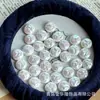 Pérolas Barrocas de Vidro com Furo Passante, Pérolas Iridescentes com Furo Passante, Pérolas Japonesas Rosas de Imitação, Acessórios Cor AB de Sereia, Pingentes