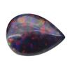 Huagang Gema Forma de Pera Color Artificial Sintético Gema Australiana Piedra Desnuda Forma de Gota Base Plana Cara Lisa Ópalo FH22