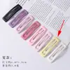 Pinza para el pelo mate con goteo de aceite de 7 cm, pinza lateral para el pelo Bb para mujer, horquilla para flequillo, pinza lateral para la parte trasera de la cabeza, accesorio para el pelo para mujer