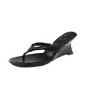 Impresionantes chanclas de cuña para mujer, nuevo calzado de verano para exteriores, sandalias de tacón alto estilo hada para vacaciones