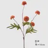 Flores artificiales: diente de león, ramo de crisantemo bola, flores artificiales, flores de seda, crisantemo bola, decoración del hogar para sala de estar nórdica, venta al por mayor de bodas