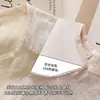 Calzoncillos tipo bóxer para mujer con ribete de encaje, Algodón puro para bebé de Clase A, Entrepierna antibacteriana 10A, Pantalones transpirables de cuatro esquinas
