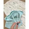 Top Costas Verde Menta Dopamina Feminino Verão Franzido na Cintura Emagrecedor Alça com Bojo Colete Ajustável