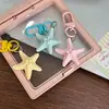 Lindo Llavero de Estrella de Mar Rosa 3D Dibujo Animado Femenino Colgante Versátil para Bolso Regalo para Mejores Amigas y Parejas
