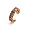 Deseo aliexpress artículo más vendido anillo magnético moda retro creativo europeo americano abierto patrón de martillo anillo magnético de línea