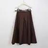 Elegante Blazer Casual para o Dia a Dia com Saia e Cinto, Nova Moda Outono/Inverno Versátil Saia Lisa de Corte A