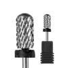 Cabeça de moagem de unha de aço de tungstênio cilíndrica cabeça redonda lixador de unha suave cabeça de reposição broca de dente cruzado de aço de tungstênio
