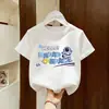Camiseta de Manga Curta para Meninos Verão Roupas de Verão para Crianças Tops Finos de Meia Manga para Meninos Roupas para Bebês e Crianças Algodão Puro Novo Estilo 2026 t