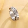 Anillo de acero de titanio de ojos de diablo calientes transfronterizo Long Rui para hombre, anillo de descompresión giratorio, joyería de mano al por mayor