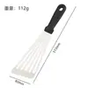 Set de Herramientas de Pala Sartén Espátula para Hornear Cocina Hogar Acero Inoxidable Espátula para Barbacoa Utensilios de Cocina Bistec Teppanyaki