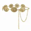 Conjunto de Saia de Metal Corrente de Cintura Pequena Fragrante Corda de Cinto Fashionável Corrente Sexy Acessórios Nova Tendência 2024