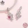 Pingente Original Aiful Amor de Meninos e Meninas Pulseira Comemorativa de Amizade DIY Joia de Prata Esterlina S925 com Contas