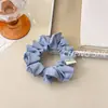 Série de Porcelana Azul e Branca Estilo Coreano Faixa de Cabelo Xadrez Fresca e Fofa para Mulheres, Presilha de Cabelo Alta com Esponja, Novo Acessório de Cabelo