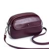 Nuevo bolso de mamá de moda, bolso para teléfono móvil con tres asas, mini bolso de hombro de cuero genuino, bolso de mujer de alta calidad, gran capacidad