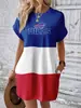 Vestido de Moda Nuevo de Verano para Mujer Sudadera Larga de Cuello Redondo de Equipo de la NFL 211 Vestido Elegante Europeo y Americano