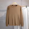 Suéter holgado de lana con interior de terciopelo Andi para hombre, para otoño e invierno, ideal para ir al trabajo, con cuello redondo y combinable para primavera y otoño.