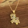 Nueva Moda para Mujer Joyería Cobre Incrustado Circonita Lindo Animal Colgante DIY Todo Fósforo Accesorios para Mujer Regalo de Vacaciones