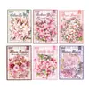Serie Paraíso Lleno de Flores Pegatinas Impermeables para Mascotas Estilo Ins Florales Retro Material para Diario de Viaje DIY Pegatinas Decorativas